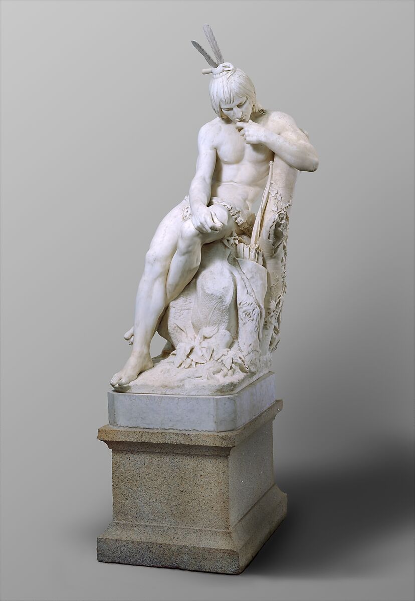 Hiawatha, Augustus Saint-Gaudens (American, Dublin 1848–1907 Cornish, New Hampshire), Marble, American
