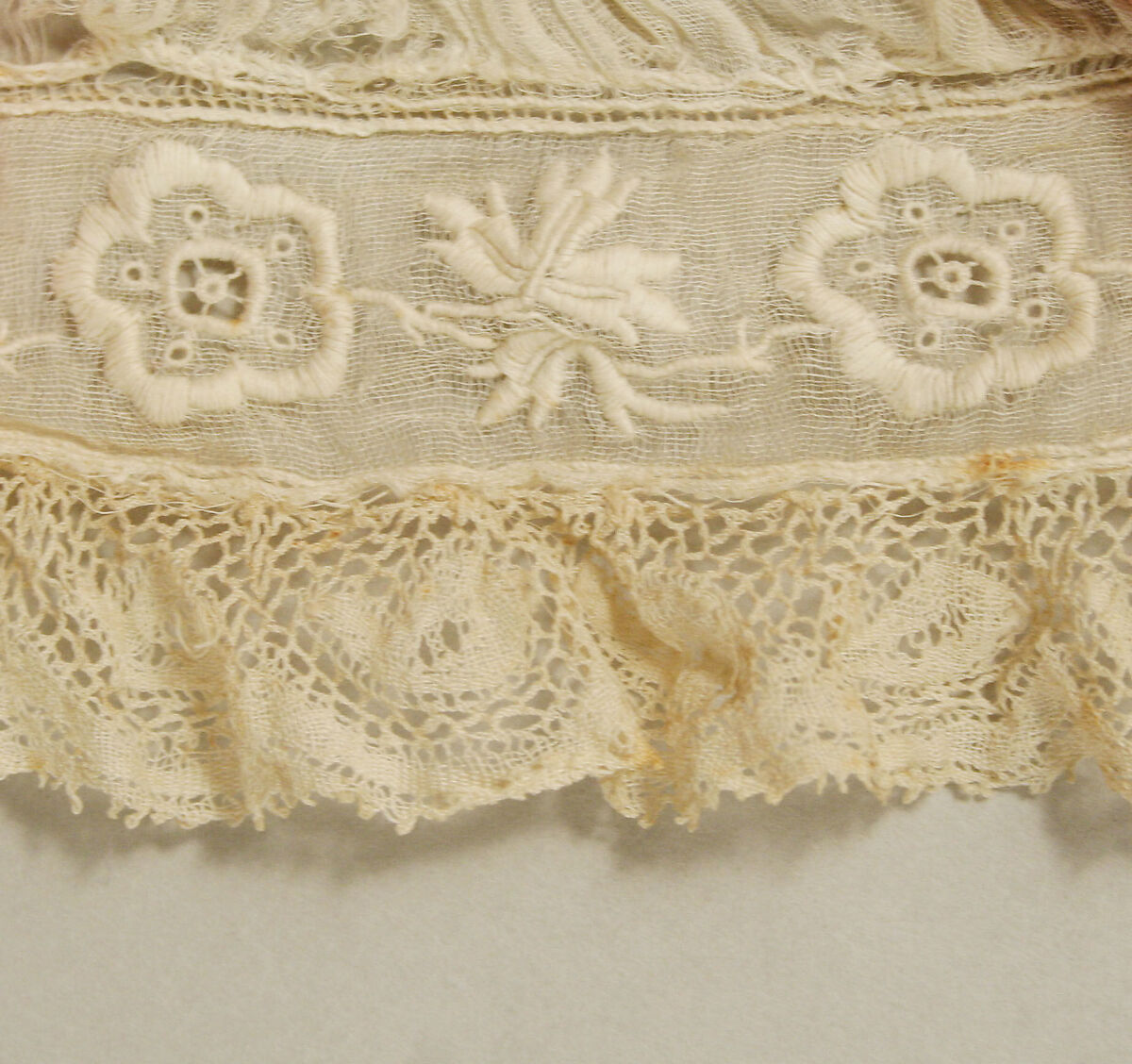 Undersleeves, cotton, American