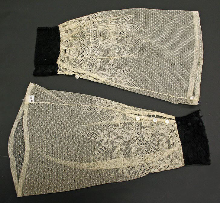 Undersleeves, silk, American or European 