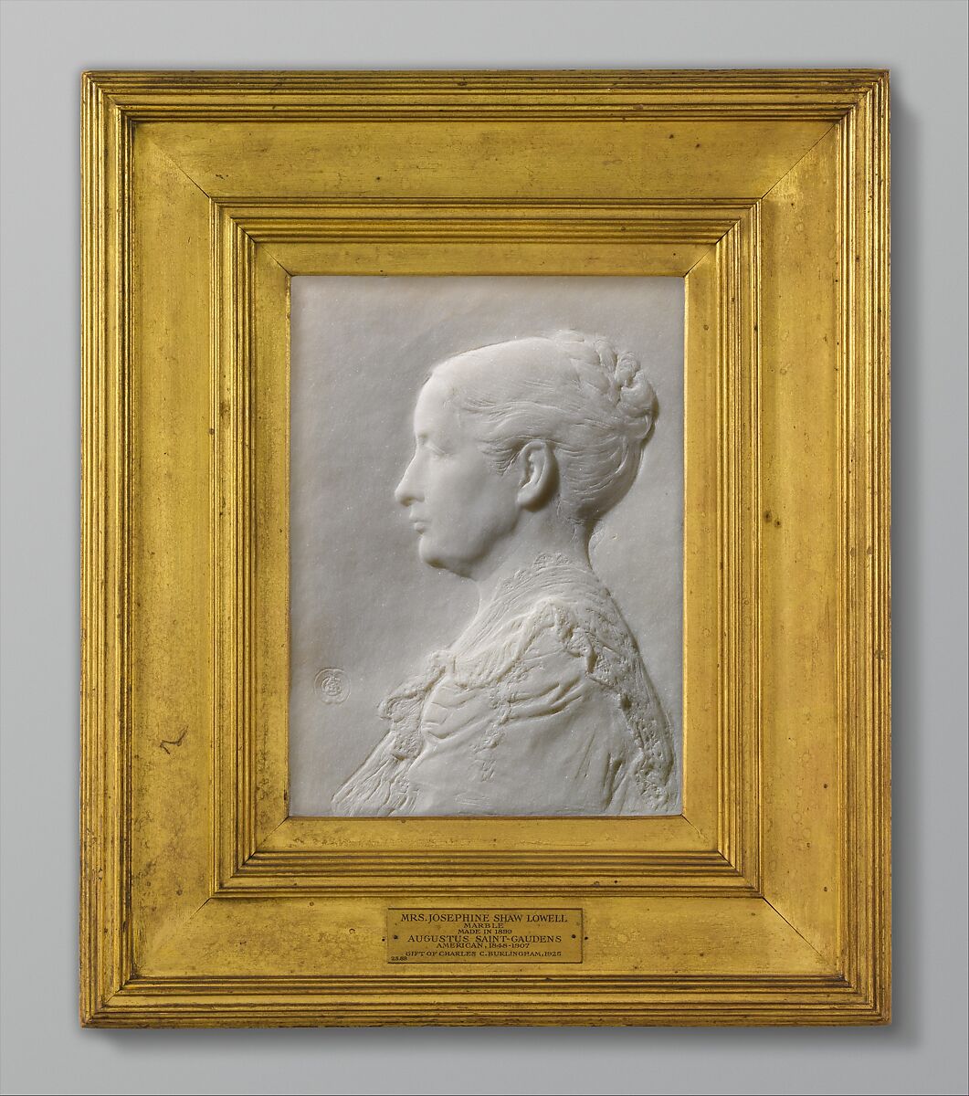Josephine Shaw Lowell, Augustus Saint-Gaudens (American, Dublin 1848–1907 Cornish, New Hampshire), Marble, American