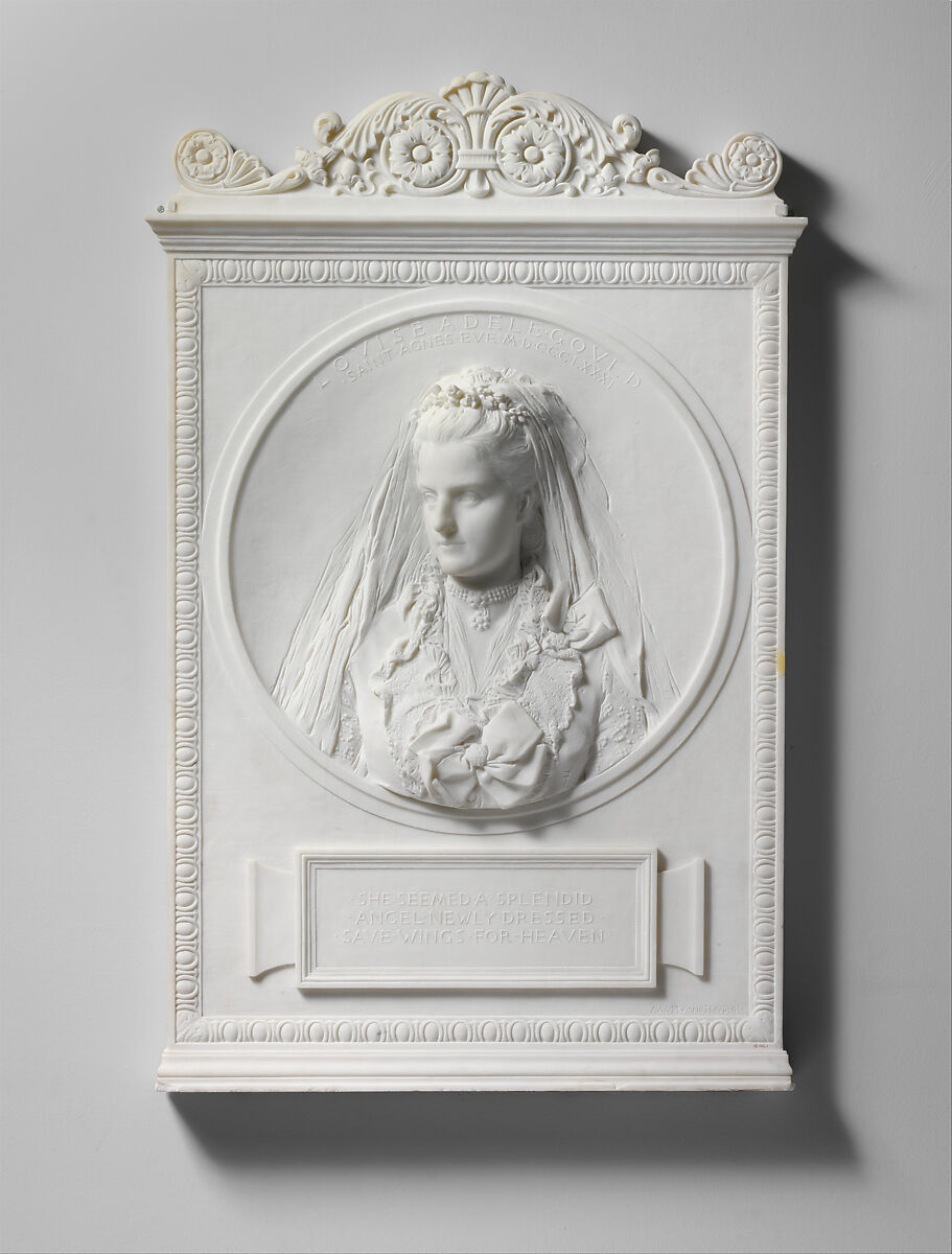 Louise Adele Gould, Augustus Saint-Gaudens (American, Dublin 1848–1907 Cornish, New Hampshire), Marble, American 