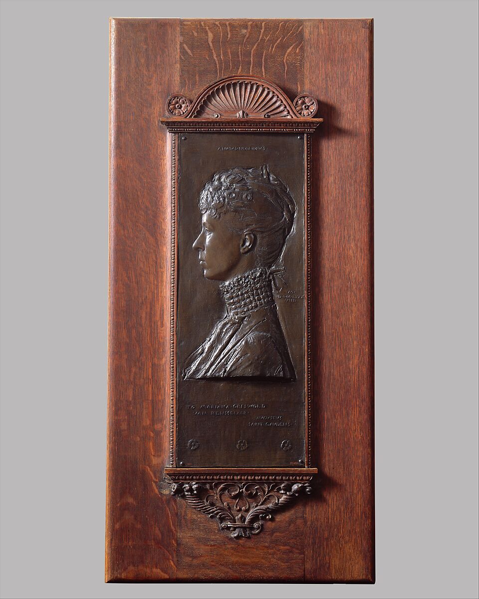 Mrs. Schuyler Van Rensselaer (Mariana Griswold Van Rensselaer), Augustus Saint-Gaudens  American, Bronze, American