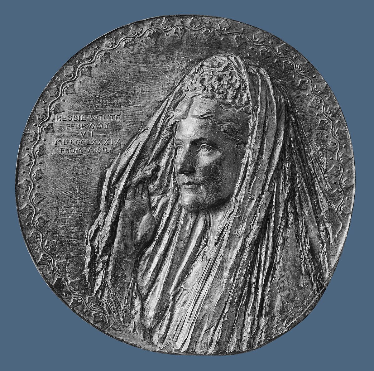 Bessie Springs Smith White (Mrs. Stanford White), Augustus Saint-Gaudens (American, Dublin 1848–1907 Cornish, New Hampshire), Bronze, American