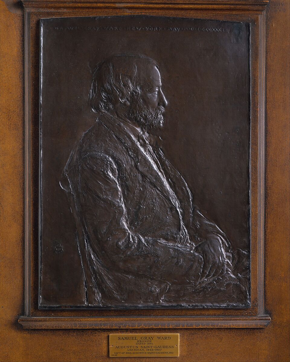 Samuel Gray Ward, Augustus Saint-Gaudens (American, Dublin 1848–1907 Cornish, New Hampshire), Bronze, American 
