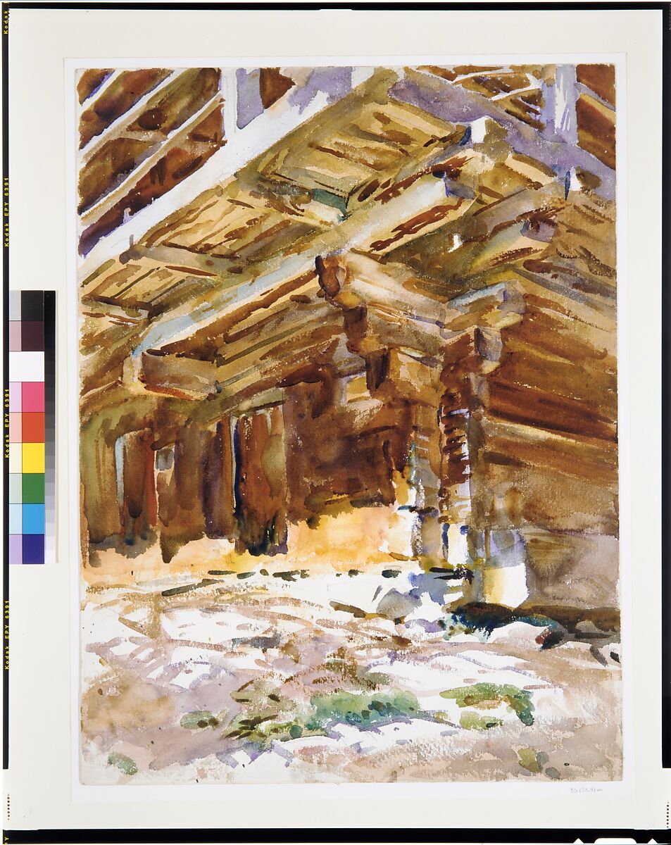 Abriès, John Singer Sargent (American, Florence 1856–1925 London), Watercolor and graphite on white wove paper, American
