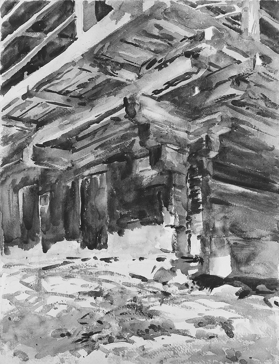 Abriès, John Singer Sargent (American, Florence 1856–1925 London), Watercolor and graphite on white wove paper, American