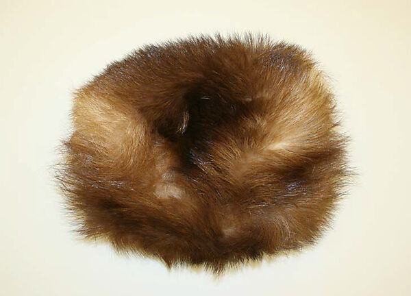 Accessory set, fur, silk, French