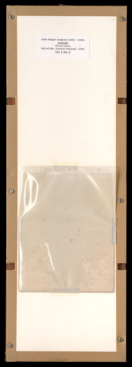 Astarte, John Singer Sargent (American, Florence 1856–1925 London), Oil on canvas, American