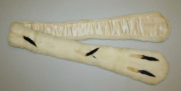 Accessory set, fur, probably American