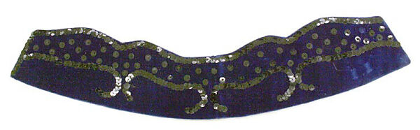 Accessory set, silk, sequins, French
