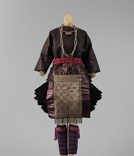 Ensemble, cotton, silk, China (Miao-Juigan) 