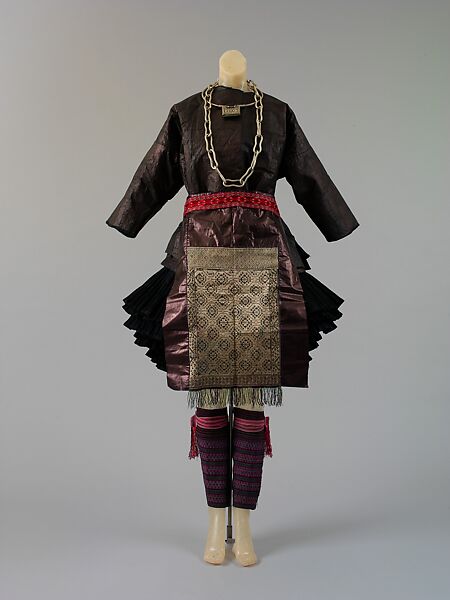Ensemble, cotton, silk, China (Miao-Juigan)