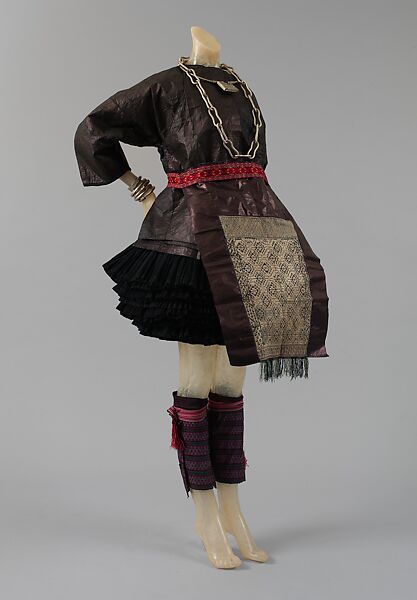 Ensemble, cotton, silk, China (Miao-Juigan)