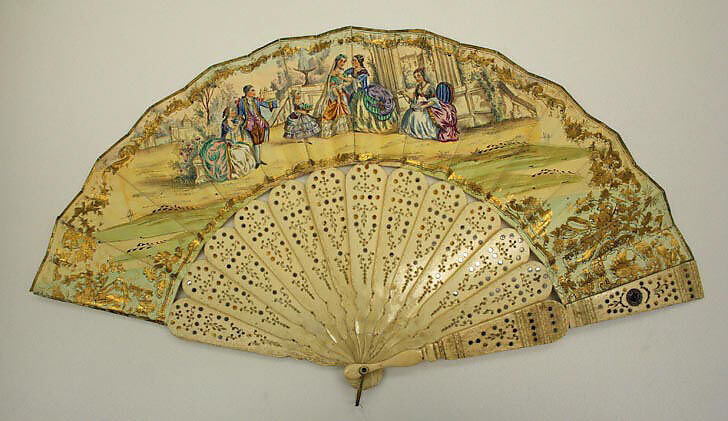 Fan, paper, French