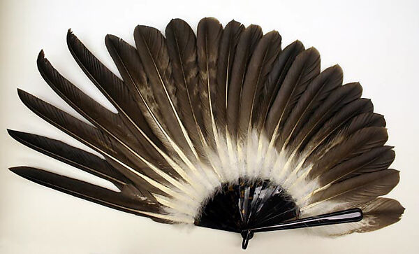 Fan, feathers, plastic, American or European 