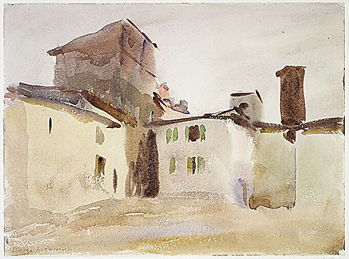 Borgo San Lorenzo (2), John Singer Sargent (American, Florence 1856–1925 London), Watercolor on white wove paper, American
