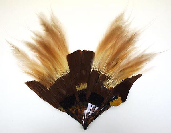 Fan, Duvelleroy (French, founded 1827), feathers, shell, French 