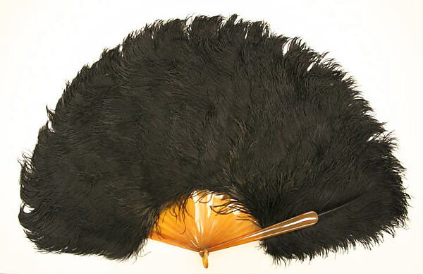 Fan, feathers, plastic, American or European 