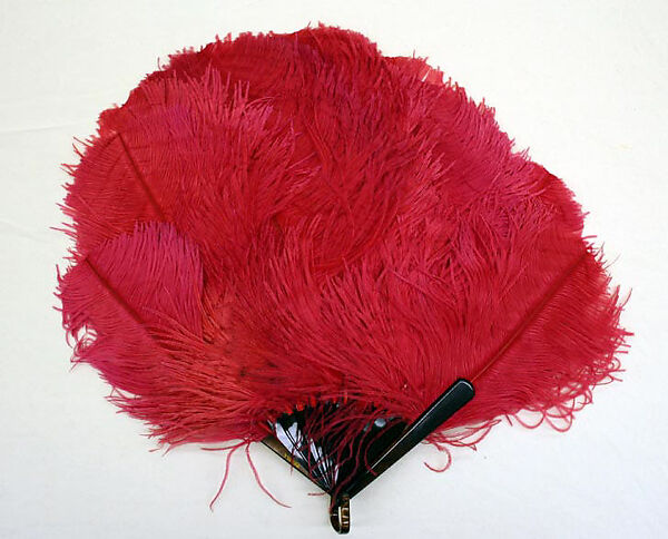 Fan, feathers, plastic, American or European 