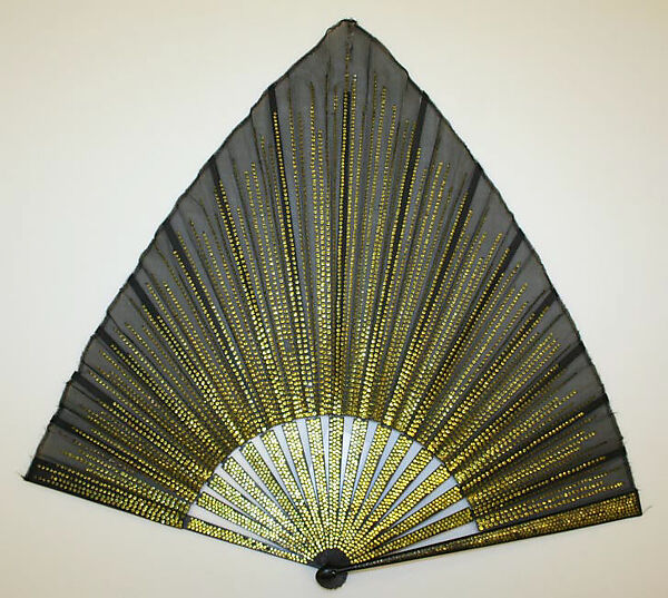 Fan, silk, American 