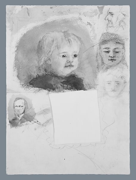 Heads, John Singer Sargent (American, Florence 1856–1925 London), Watercolor and graphite on off-white wove watercolor paper, American
