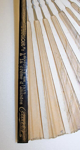 Fan, paper, wood, paint, Japanese, for European market