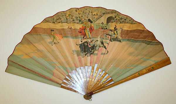 Fan, paper, wood, Spanish 