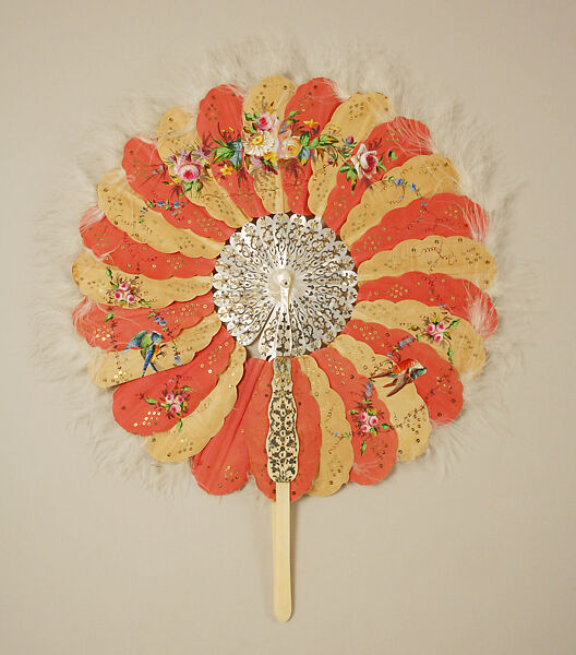 Fan, silk, American 