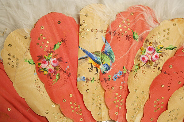 Fan, silk, American