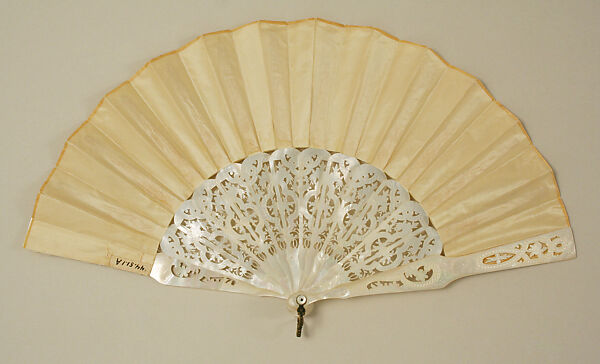 Fan, mother-of-pearl, probably American