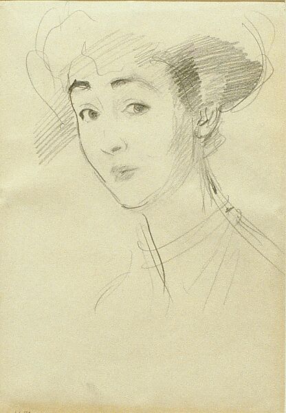 Duchess of Marlborough (Consuelo Vanderbilt), John Singer Sargent (American, Florence 1856–1925 London), Graphite on white wove paper, American 