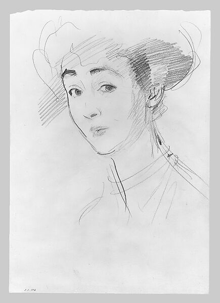 Duchess of Marlborough (Consuelo Vanderbilt), John Singer Sargent (American, Florence 1856–1925 London), Graphite on white wove paper, American