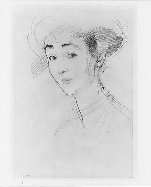 Duchess of Marlborough (Consuelo Vanderbilt), John Singer Sargent (American, Florence 1856–1925 London), Graphite on white wove paper, American