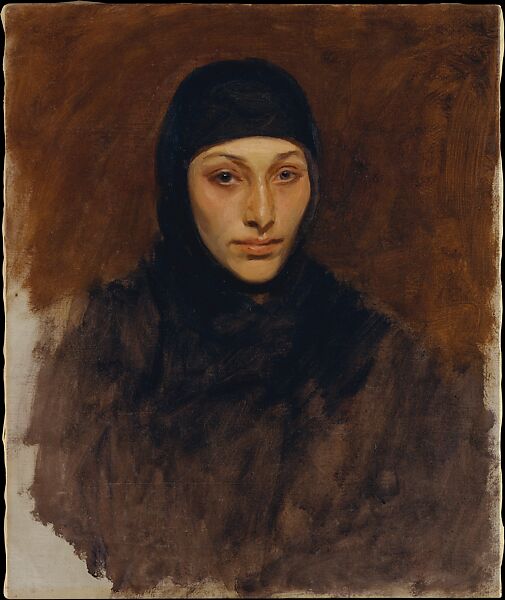 Egyptian Woman, John Singer Sargent (American, Florence 1856–1925 London), Oil on canvas, American 