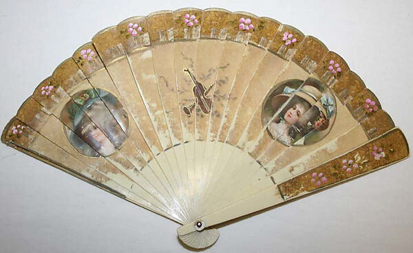 Fan, plastic (cellulose nitrate), American