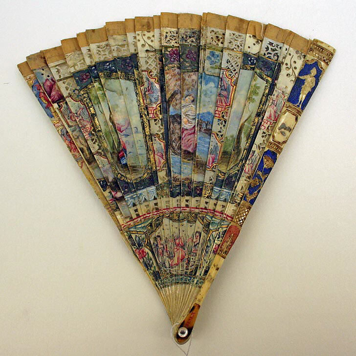 Fan, ivory, British