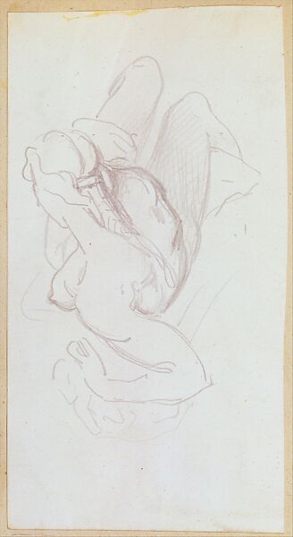Night (from Scrapbook), John Singer Sargent (American, Florence 1856–1925 London), Graphite on off-white wove paper, American