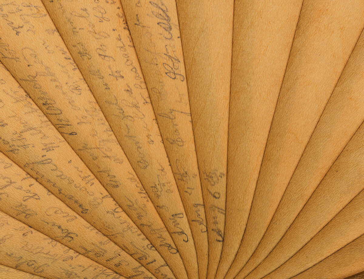 Fan, wood (cottonwood), American