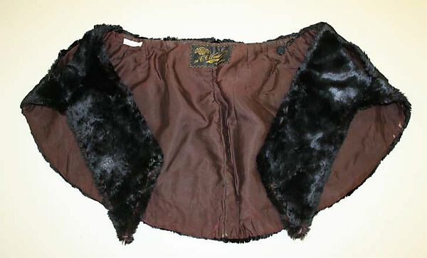 Accessory set, fur, silk, American 