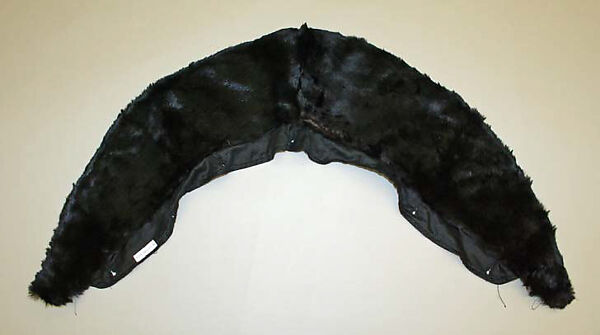 Accessory set, fur, silk, American