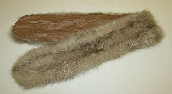 Stole, I. Magnin &amp; Co. (American, founded 1876), fur, silk, American 