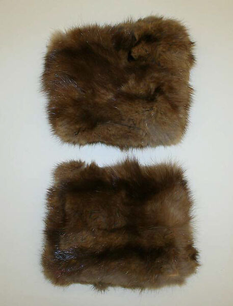 Accessory set, fur, wool, American