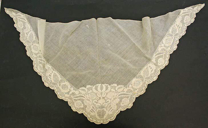 Fichu, cotton, French 