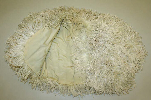 Evening bolero, feathers, probably French 