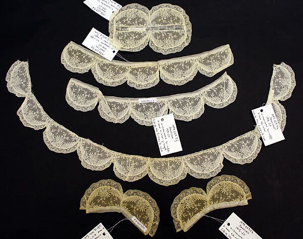 Accessory set, silk, cotton, American