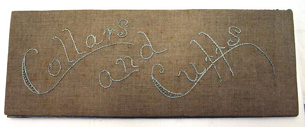 Accessory set, linen, silk, cotton, American 