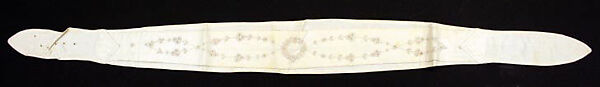 Accessory set, linen, silk, cotton, American