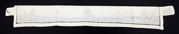 Accessory set, linen, silk, cotton, American