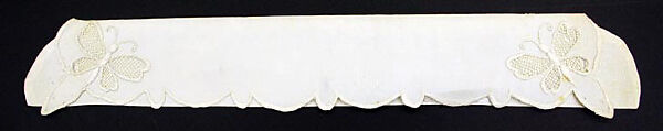 Accessory set, linen, silk, cotton, American