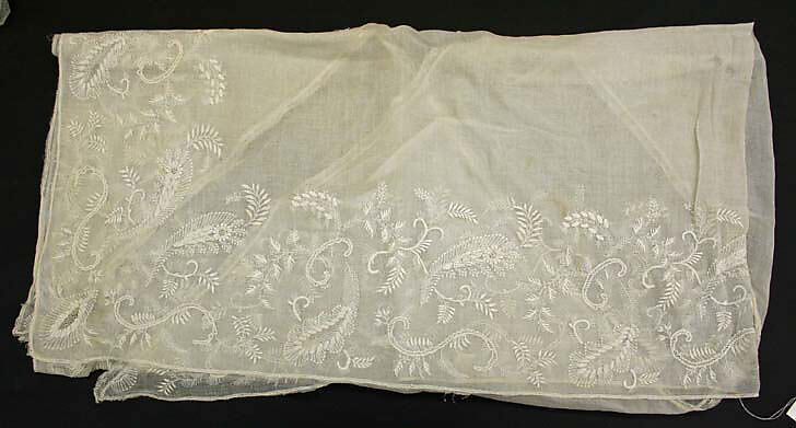 Shawl, cotton, British 